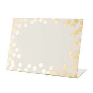 24 Gold Confetti Place Cards Table Accents, Hester & Cook 2 pkgs of 12 New